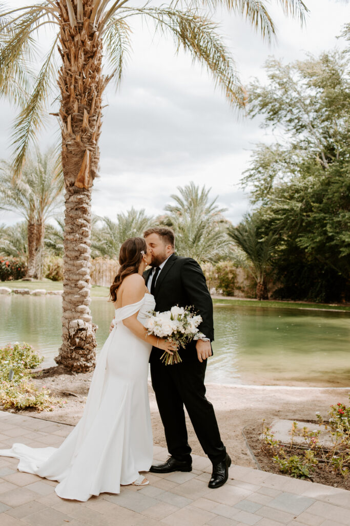 Old Polo Estate Wedding, First Looks, Bride and Groom in Palm Springs, California Wedding, Wedding venue in Palm Springs, 