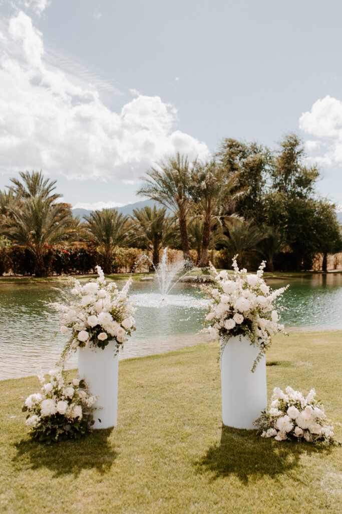 Old Polo Estate, Ceremony Decor, White Florals, California Weddings, Palm Springs Weddings in Palm Springs, Old polo estate wedding, 