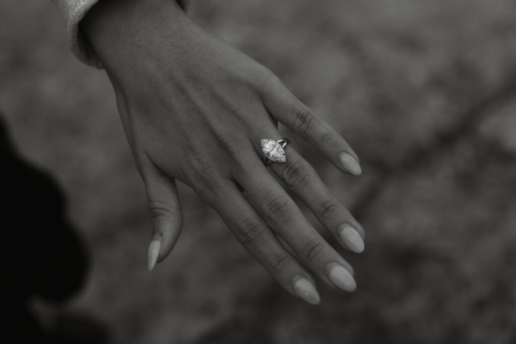 Surprise proposal at Tunnel View Yosemite , Yosemite Proposal Photographer,