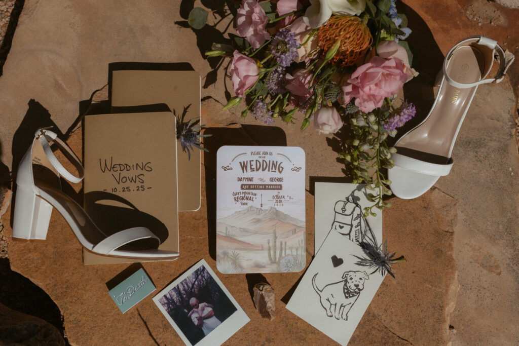 Wedding day Details For Desert Wedding in Arizona, 